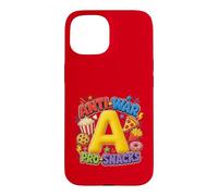 Custodia per iPhone 15 Anti-War Pro-Snacks Funny Peace Food Graphic Rosso