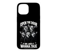 Custodia per iPhone 15 Apri la porta Vogliamo solo parlare Chihuahua divertente