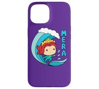 Custodia per iPhone 15 Aquaman Movie Chibi Mera and Mermaid Wave