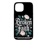 Custodia per iPhone 15 Arte Resiliente con Design Floreale Vintage