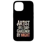 Custodia per iPhone 15 Artista Di Giorno Giardiniere Di Notte Hobby Cre