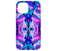 Custodia per iPhone 15 Astratto Caleidoscopio V.iolet Geometrica Simmetria Arte