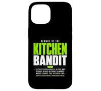 Custodia per iPhone 15 Attenzione al bandito della cucina Pickleball