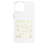 Custodia per iPhone 15 Attenzione, parlo molto del mio cane papà