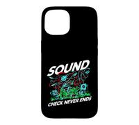 Custodia per iPhone 15 Audio Engineer Sound Check Never Ends Live Crew Graphic