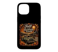Custodia per iPhone 15 Autunno è la mia stagione preferita Vintage Autunno Camion Zucca