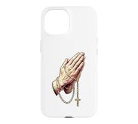 Custodia per iPhone 15 Ave Maria Beata Madre Rosario Preghiera