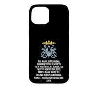 Custodia per iPhone 15 Ave Maria Preghiera Messa Latina Ave Maria Piena Di Grazia