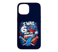 Custodia per iPhone 15 Avevo 6 anni Ora ho 7 anni 7th Birthday Boys Ice Cream Drip Baseball