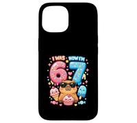 Custodia per iPhone 15 Avevo 6 anni ora ho 7 Compleanno 67 Meme Capybara Ice Cream Kawaii