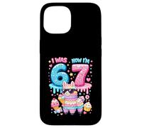 Custodia per iPhone 15 Avevo 6 anni ora ho 7 Compleanno 67 Meme Llama Alpaca Lover Kids