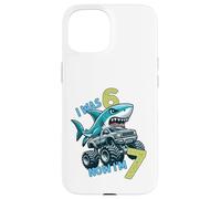 Custodia per iPhone 15 Avevo sei anni, ora sono sette Shark 67 Meme 7th Birthday