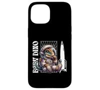 Custodia per iPhone 15 Baby Roar Astronaut Dinosaur Dino Space Cosmic Galactic Art