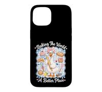 Custodia per iPhone 15 Baking The World A Better Place Cute Goose Pun Bake Design
