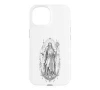 Custodia per iPhone 15 Baldr Norse Dio della Luce Sacra Rune Mitologia Opera D'arte