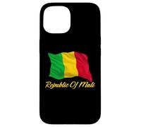 Custodia per iPhone 15 Bandiera del Malian Patriottica africana Uomini Donne Bambini Mali