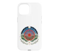 Custodia per iPhone 15 Bandiera del popolo Romani Vintage Distressed Gypsy Cultura