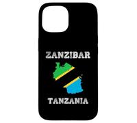 Custodia per iPhone 15 Bandiera della Tanzania Distressed Zanzibar Pride