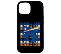 Custodia per iPhone 15 Bandiera Marshall Isole Marshallese Pride Coquette Bow