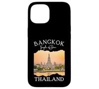 Custodia per iPhone 15 Bangkok Thailandia Souvenir Tempio dell'alba Buddismo Wat Arun