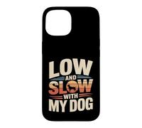 Custodia per iPhone 15 Basso E Lento Con Il Mio Cane Barbecue Grigliare