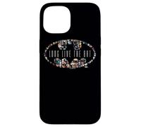 Custodia per iPhone 15 Batman 80 Years Long Live the Bat Shield Logo