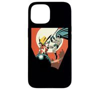 Custodia per iPhone 15 Batman and Robin Wrecking Ball