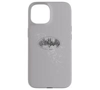 Custodia per iPhone 15 Batman Burned & Splattered