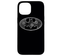 Custodia per iPhone 15 Batman Glass Hole Logo