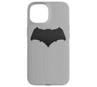 Custodia per iPhone 15 Batman v Superman Bat Symbol Black