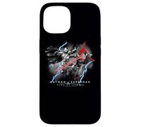 Custodia per iPhone 15 Batman v Superman Lightning v Heat Vision