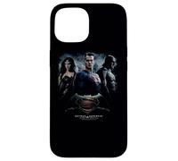 Custodia per iPhone 15 Batman v Superman The Crew