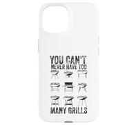 Custodia per iPhone 15 BBQ Pit Master Divertente che non si possono mai avere troppe griglie