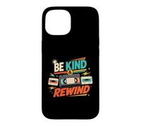 Custodia per iPhone 15 Be Kind and Rewind - Cassetta VHS retrò anni '80 e '90, nostalgia
