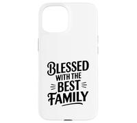 Custodia per iPhone 15 Benedetto con il miglior amore familiare e l'unità