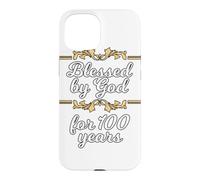Custodia per iPhone 15 Benedetto da Dio per 100 anni, 100° compleanno vintage