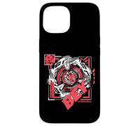 Custodia per iPhone 15 Beyblade X Robin Kazami Scythe Incendio