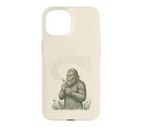 Custodia per iPhone 15 Big-Foot che soffia dente di leone desideri vintage natura amante 1