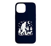 Custodia per iPhone 15 Bigfoot Camminare con Jack Russell Terrier Sasquatch & Dog
