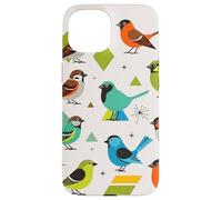 Custodia per iPhone 15 Bird Art Mid Century Midcentury Retro Atomic Age Space