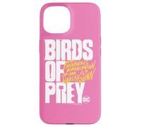 Custodia per iPhone 15 Birds of Prey White and Yellow Logo