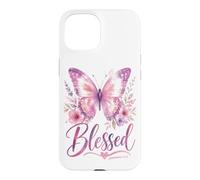 Custodia per iPhone 15 BLESSED - Women's Christian Faith Jeremiah 17:7 Bible-Based