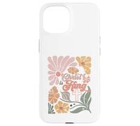 Custodia per iPhone 15 Boho Retro Cristiano Cristo è Re Croce Religioso Gesù