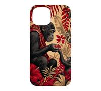 Custodia per iPhone 15 Bonobo Condivisione Frutta Sotto Le Foglie