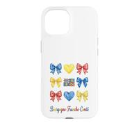Custodia per iPhone 15 Bourgogne Franche Comté Coquette Bow Girls