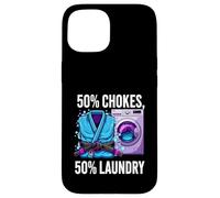 Custodia per iPhone 15 Brazilian Jiu Jitsu 50% Chokes 50% Laundry BJJ