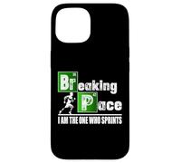 Custodia per iPhone 15 Breaking Space Running Funny Runner