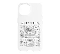 Custodia per iPhone 15 Brevetto aereo pilota aeroplano Wright Brothers
