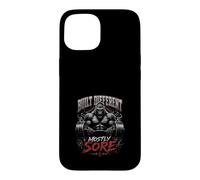 Custodia per iPhone 15 Built Different Mostly Sore Gym