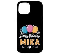 Custodia per iPhone 15 Buon compleanno Mika